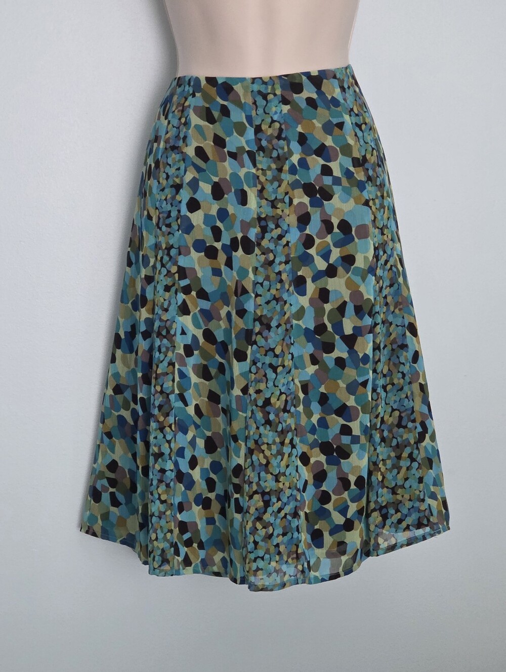 Bay Studio Petite Polka Dot Gored Skirt - Sz PS